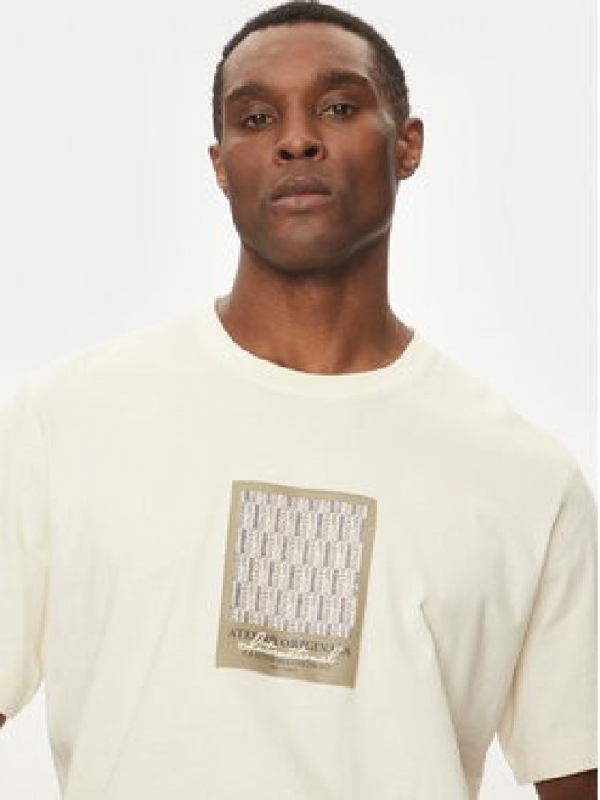 Jack & Jones T-Shirt Islington 12273019 Écru Loose Fit