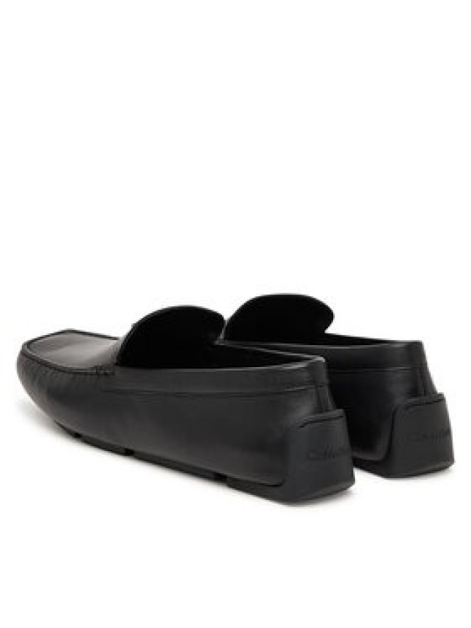 Calvin Klein Mokasyny Driver Penny Embl Lth HM0HM02085 Czarny