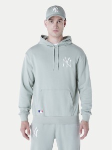 New Era Bluza New York Yankees MLB League 60596175 Zielony Regular Fit