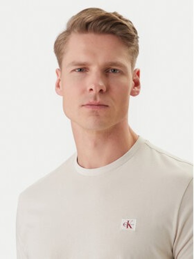 Calvin Klein Jeans T-Shirt LV04RC272G Écru Regular Fit