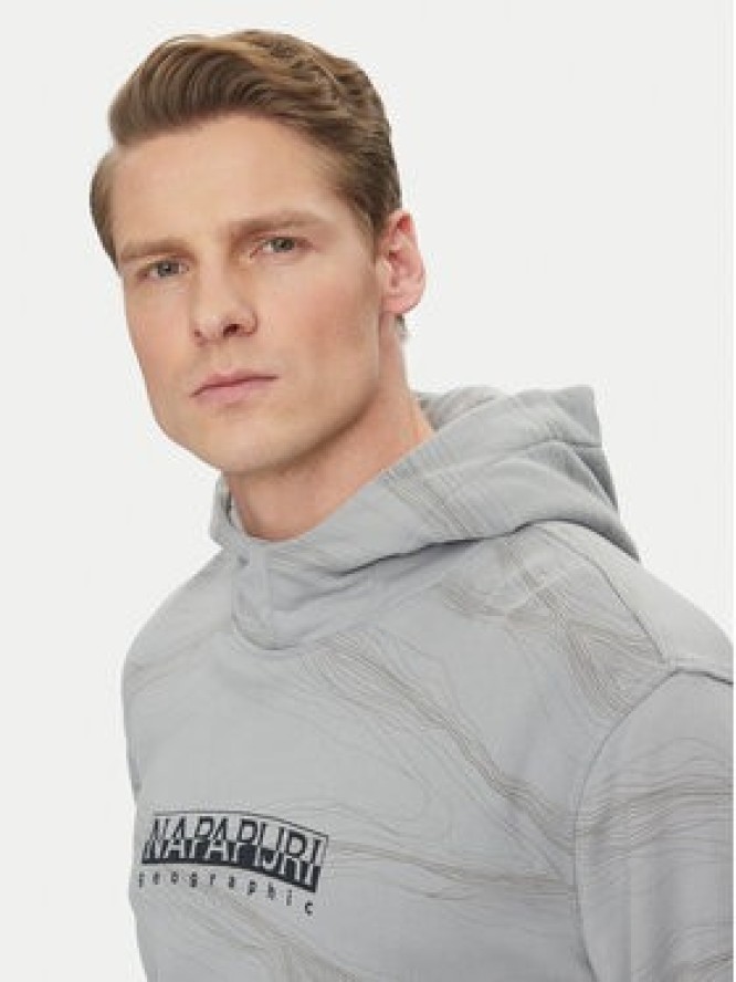 Napapijri Bluza Cellini NP0A4ILR Szary Relaxed Fit