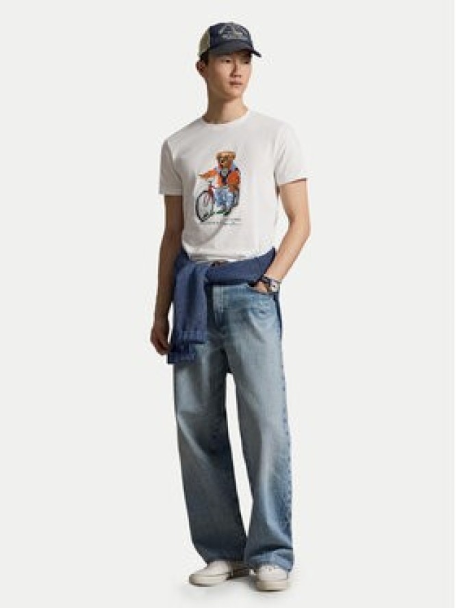 Polo Ralph Lauren T-Shirt 710B16612002 Biały Regular Fit