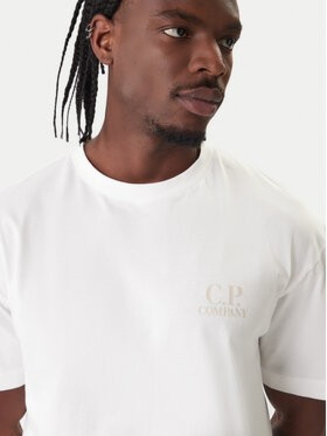 C.P. Company T-Shirt 20CMTS086A005100W Écru Regular Fit