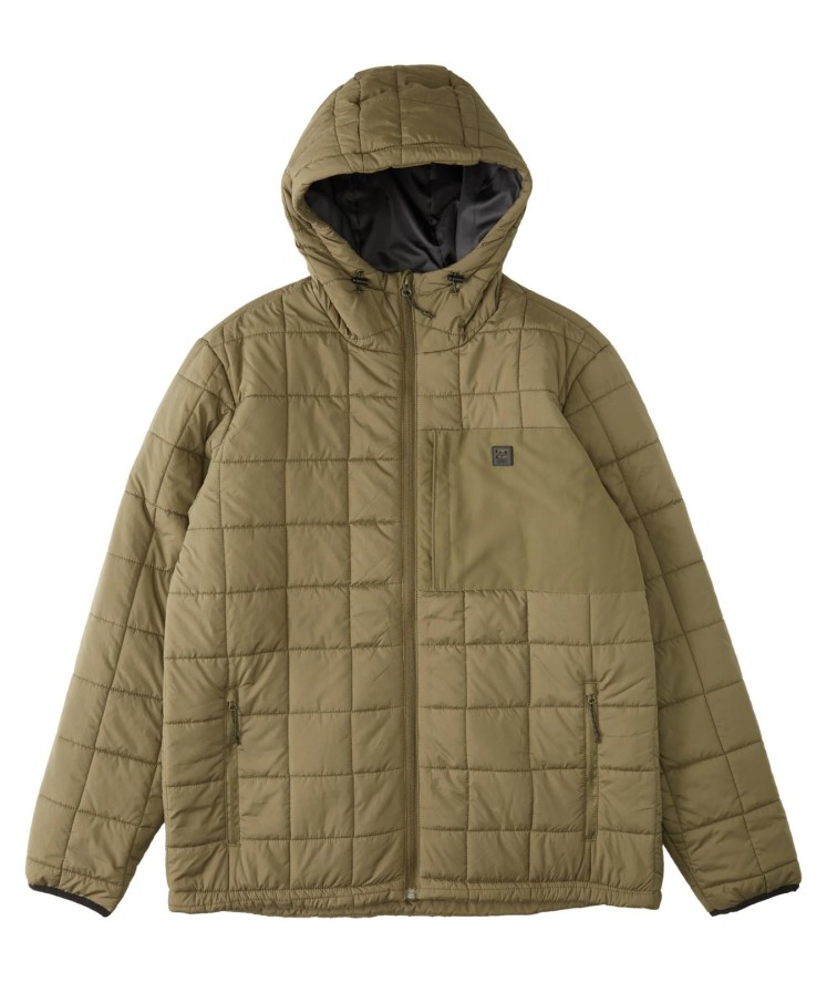 Kurtka męska Billabong Journey Puffer pikowana z kapturem