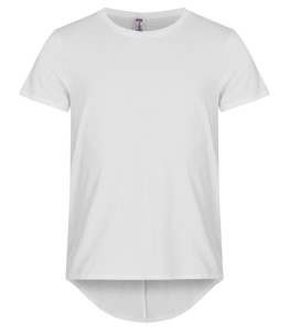 clique Brooklyn T-shirt męski — luźny, wydłużony krój, 100% bawełna – White