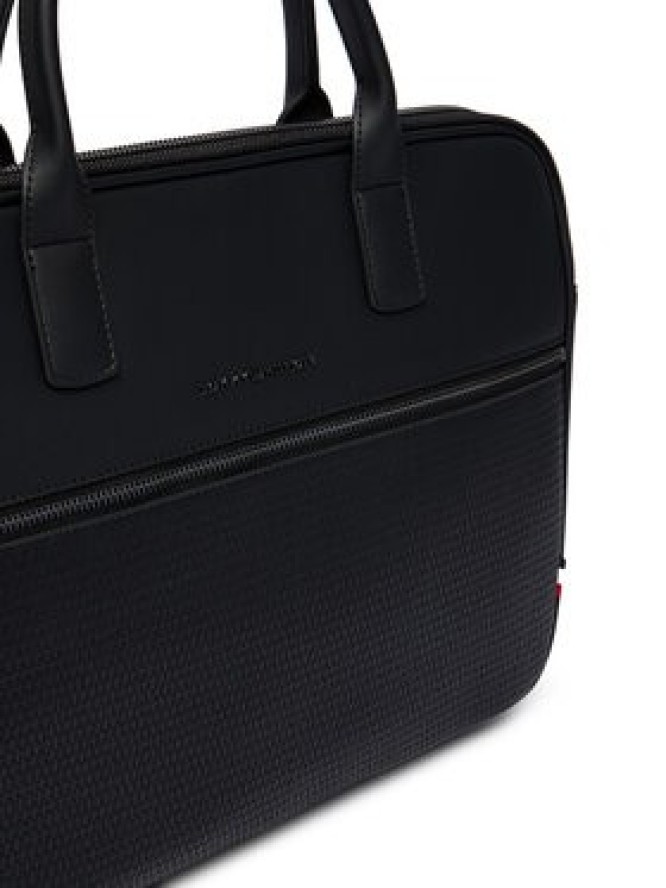 Tommy Hilfiger Torba na laptopa Th Woven Computer Bag AM0AM14094 Czarny