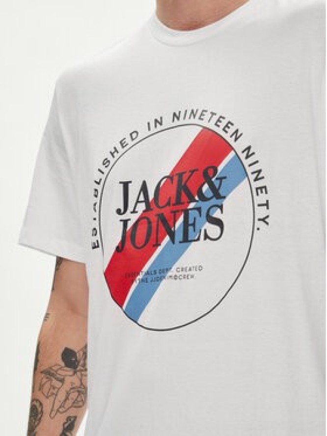 Jack & Jones T-Shirt Loof 12248624 Biały Standard Fit