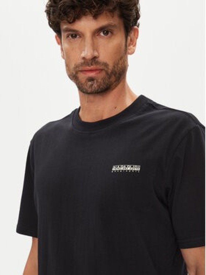 Napapijri T-Shirt Smallbox NP0A88TR Czarny Regular Fit