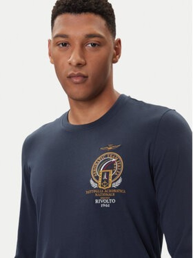 Aeronautica Militare Longsleeve 252TS2467UJ00703 Granatowy Regular Fit