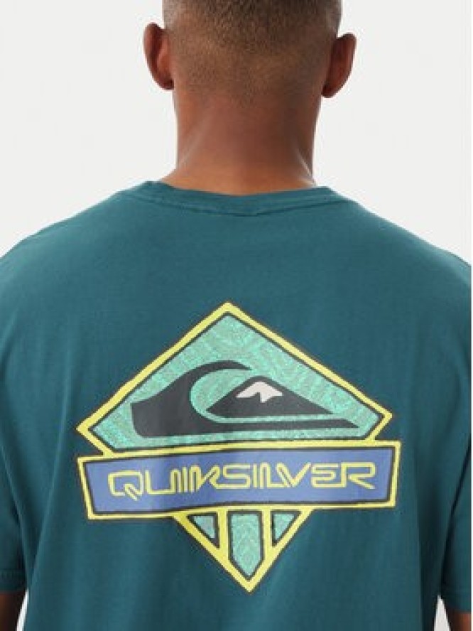 Quiksilver T-Shirt Crystal Jet EQYZT08023 Niebieski Regular Fit
