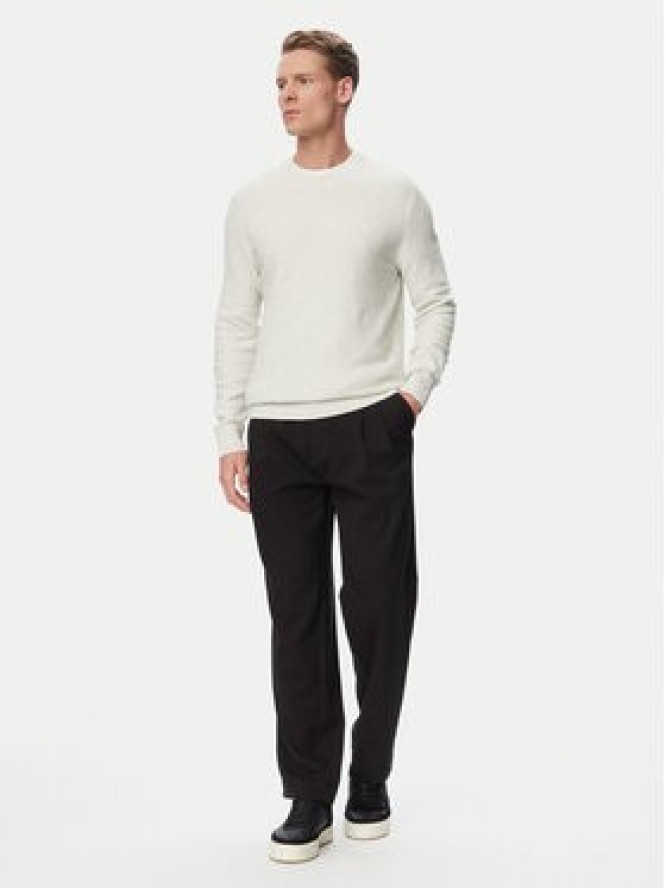Calvin Klein Sweter LV04LF304G Szary Regular Fit