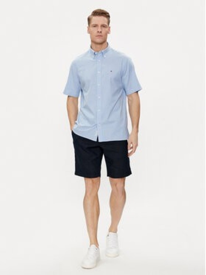 Tommy Hilfiger Koszula 1985 MW0MW33810 Niebieski Slim Fit