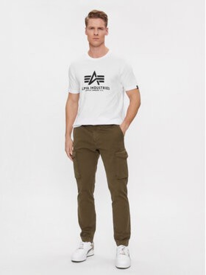 Alpha Industries T-Shirt Basic 100501 Biały Regular Fit