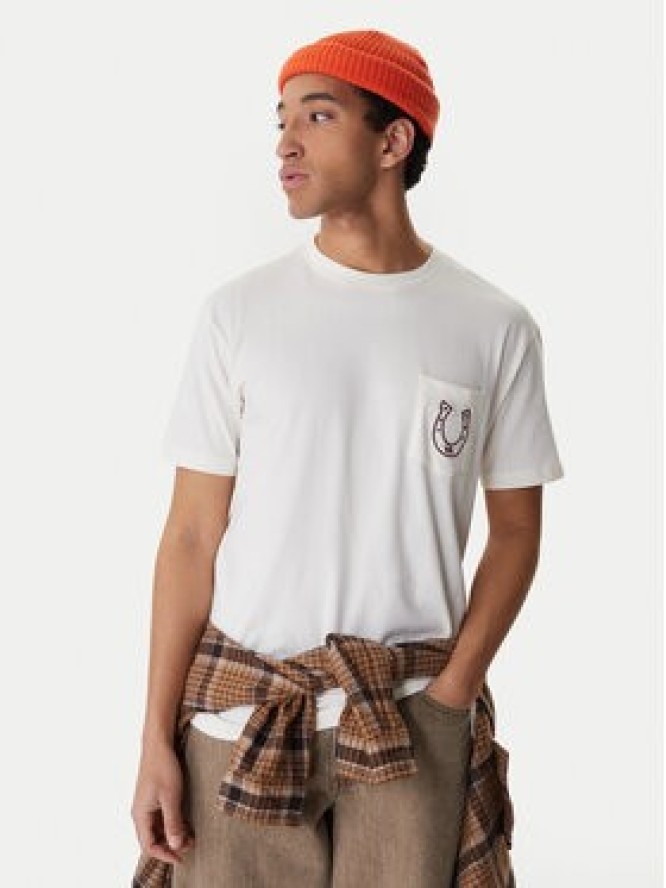 RVCA T-Shirt Lucky You EVYZT00274 Écru Regular Fit