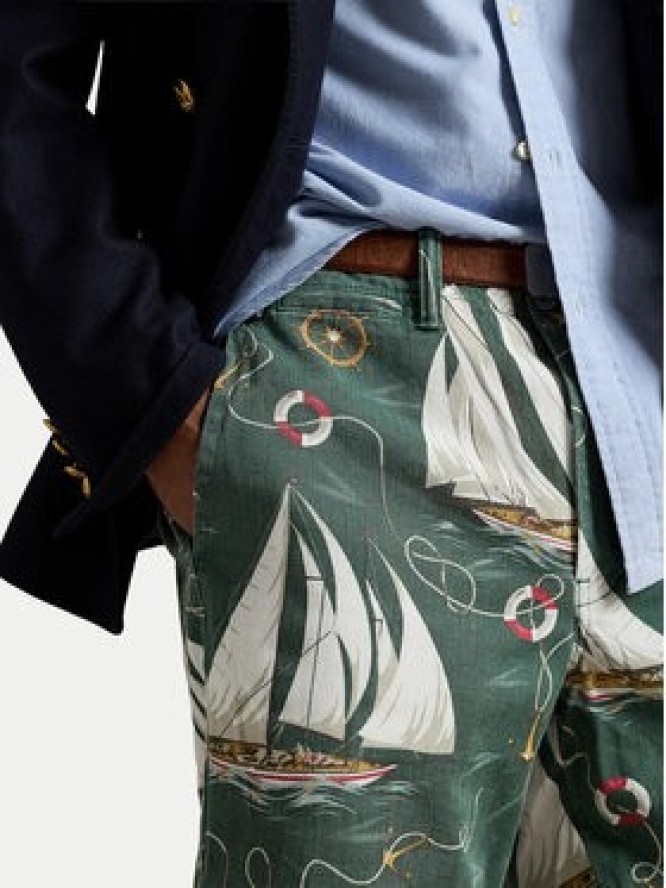 Polo Ralph Lauren Szorty materiałowe 710972102001 Zielony Regular Fit