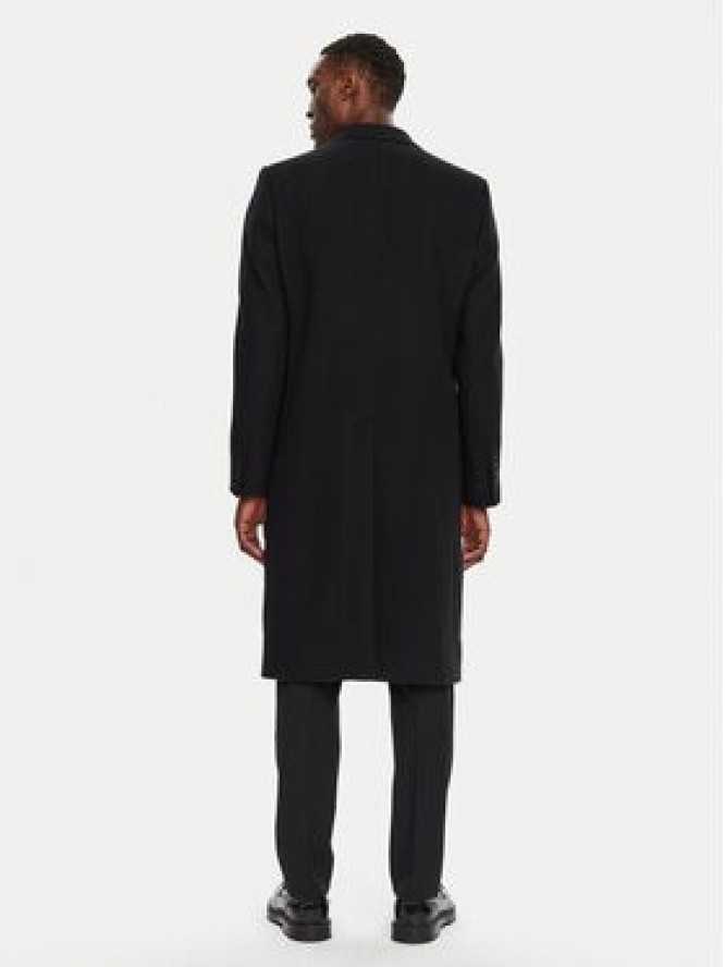 Dolce&Gabbana Płaszcz wełniany G036IT HUMJ2 Czarny Regular Fit