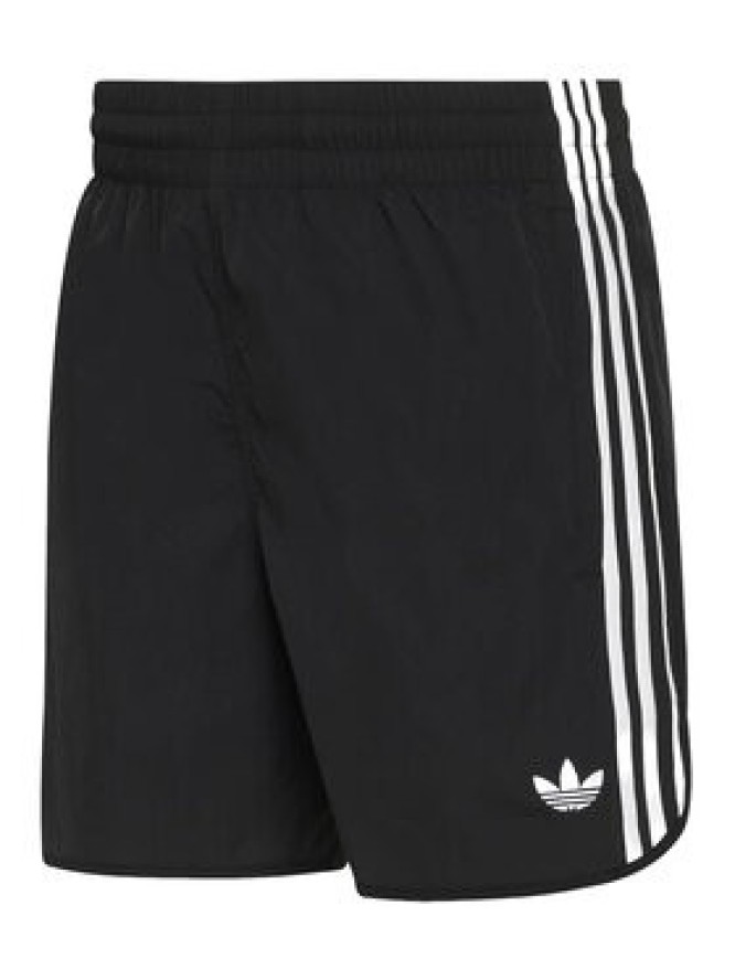 adidas Szorty sportowe 3-Stripes KE3566 Czarny Regular Fit