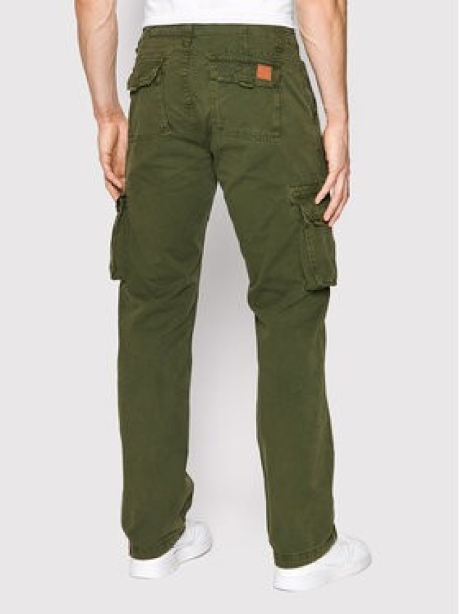 Alpha Industries Spodnie materiałowe Jet 101212 Zielony Straight Fit