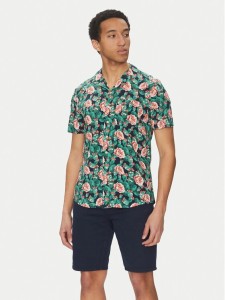 Blend Koszula 20718226 Zielony Regular Fit