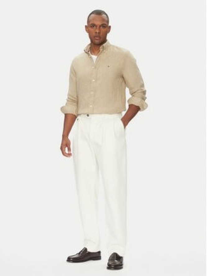 Tommy Hilfiger Koszula MW0MW34602 Beżowy Regular Fit