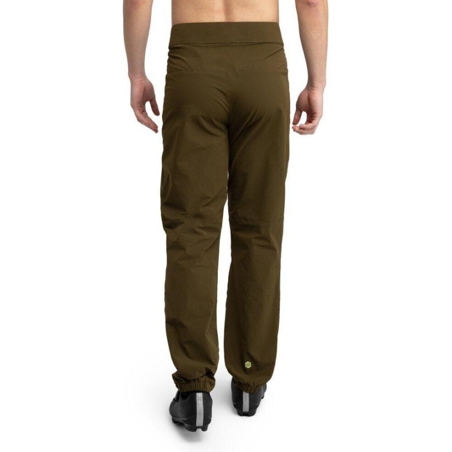 Męskie długie spodnie rowerowe MTB Kolarstwo Siroko MTB Drivetrain Green