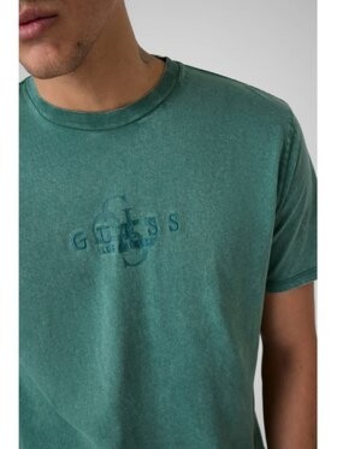 Guess T-Shirt M6YI58 K4632 Zielony Regular Fit