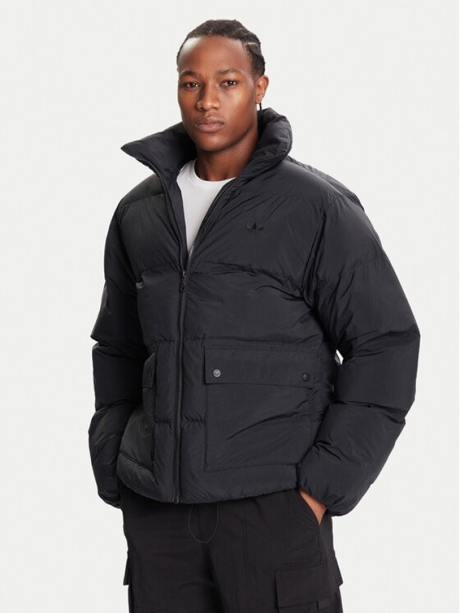 adidas Kurtka zimowa JW5815 Czarny Slim Fit