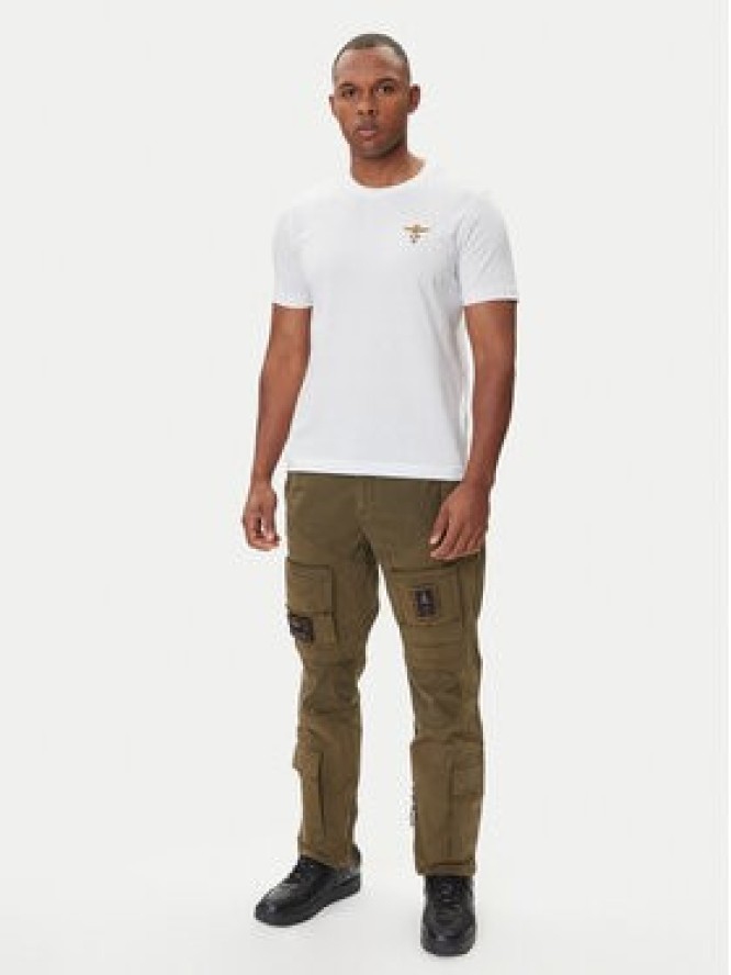 Aeronautica Militare T-Shirt 252TS1580UJ00372 Biały Regular Fit