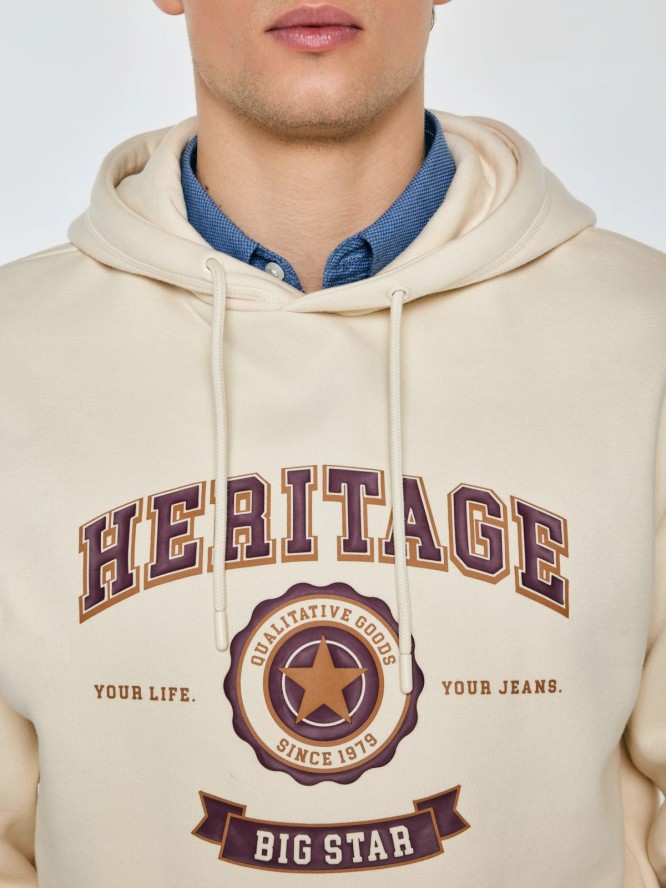 Bluza męska z kapturem kremowa Salomon 103