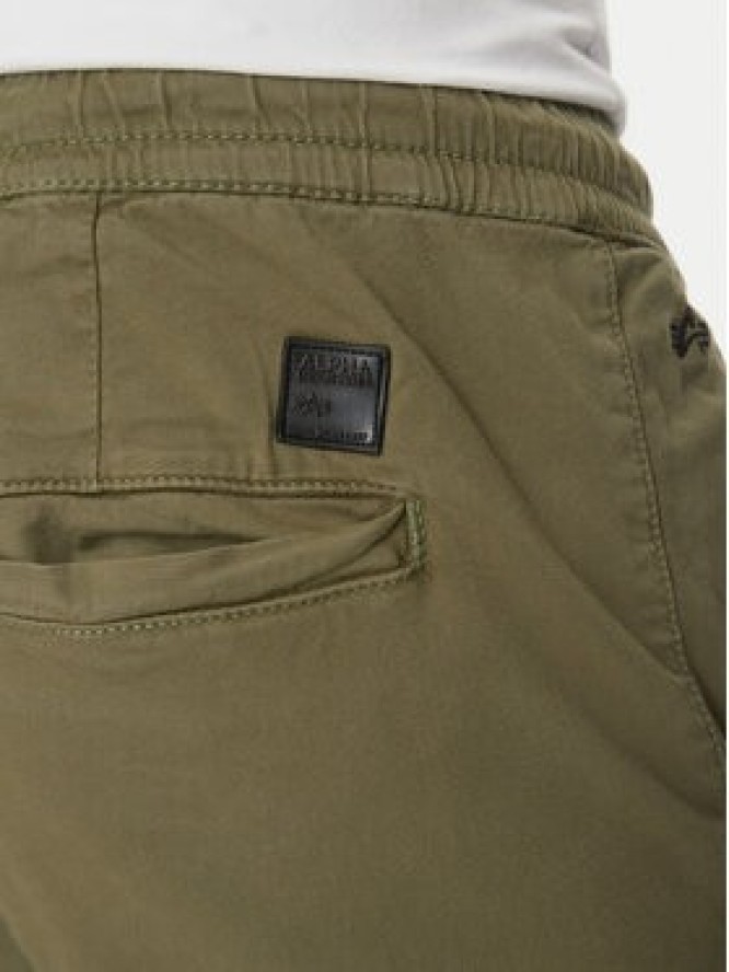 Alpha Industries Joggery Twill 116202 Zielony Regular Fit