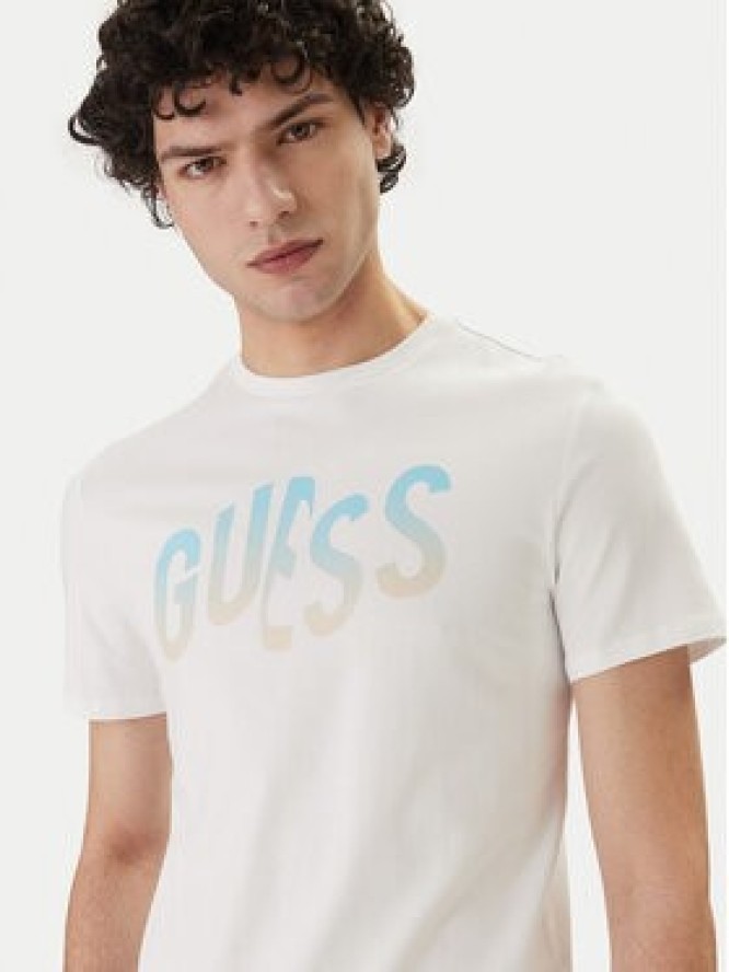 Guess T-Shirt F6GI02 J1314 Biały Slim Fit