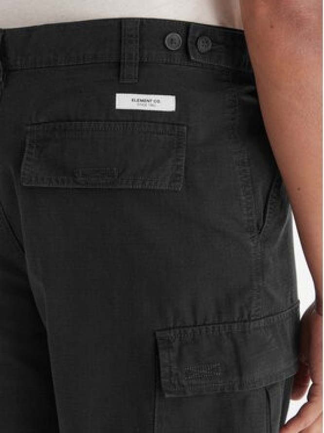 Element Spodnie cargo Relax Cargo ELYNP00203 Czarny Relaxed Fit