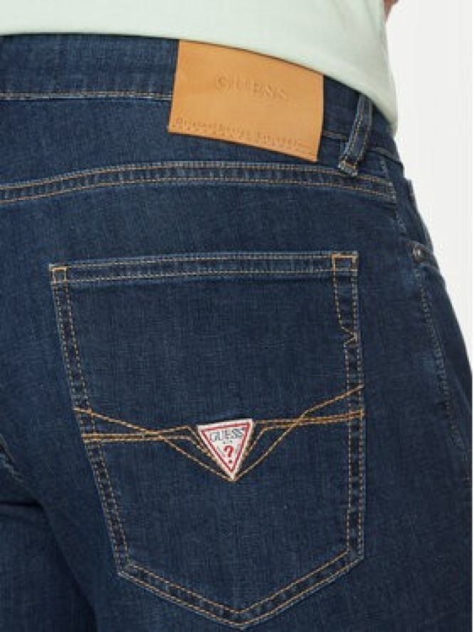 Guess Szorty jeansowe M5GD01 D5MZ1 Granatowy Regular Fit