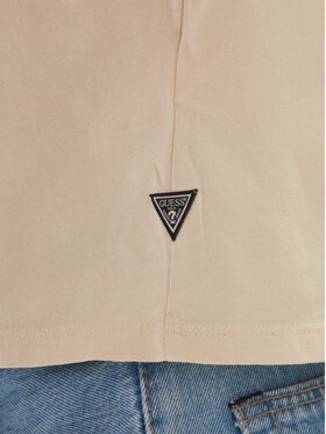Guess T-Shirt M6GI27 K3249 Beżowy Regular Fit