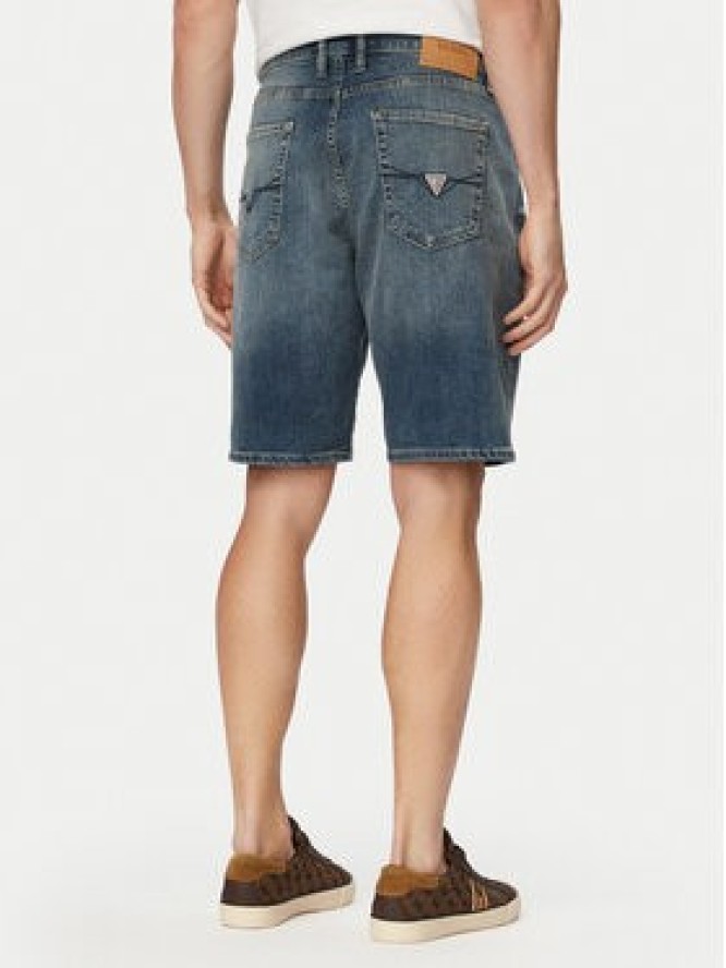 Guess Szorty jeansowe M6GD27 D0777 Niebieski Regular Fit