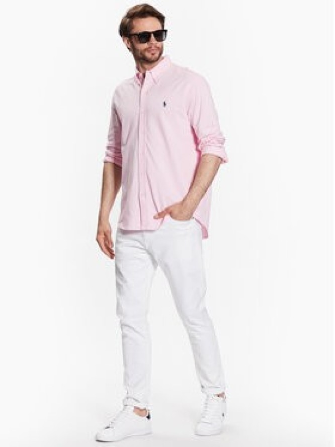 Polo Ralph Lauren Koszula 710654408101 Różowy Slim Fit
