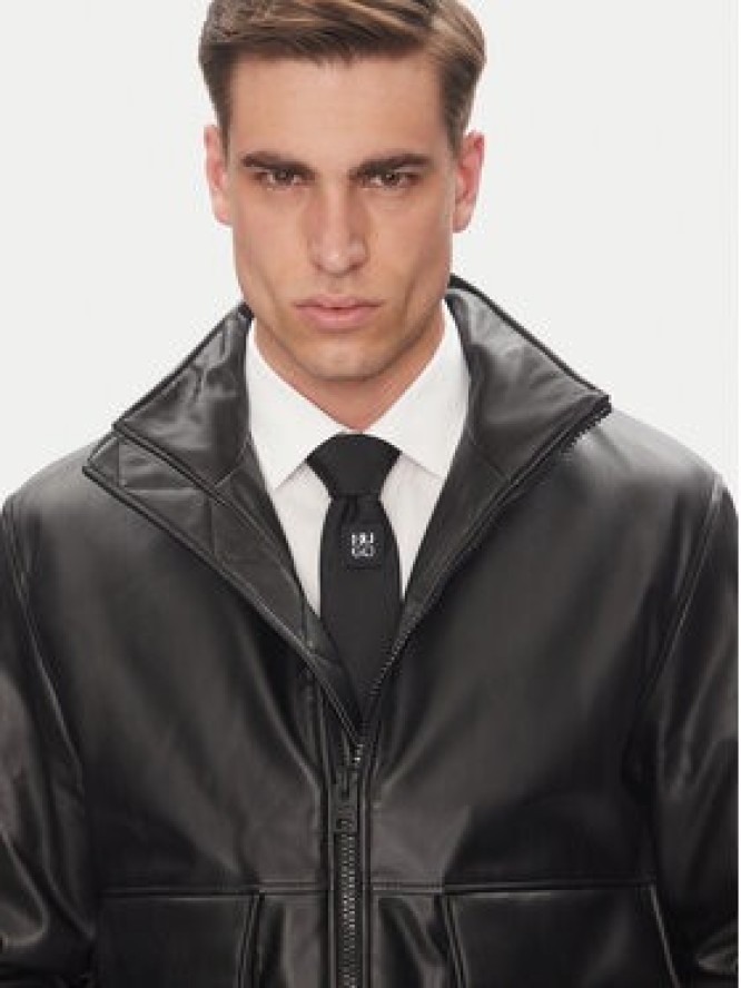 HUGO Kurtka z imitacji skóry Bono2511 50530772 Czarny Regular Fit