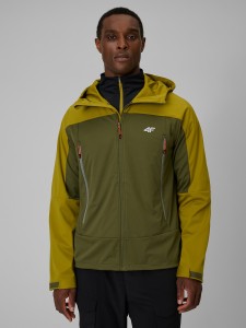 4F Kurtka softshell wiatroodporna membrana 8000 męska - khaki S