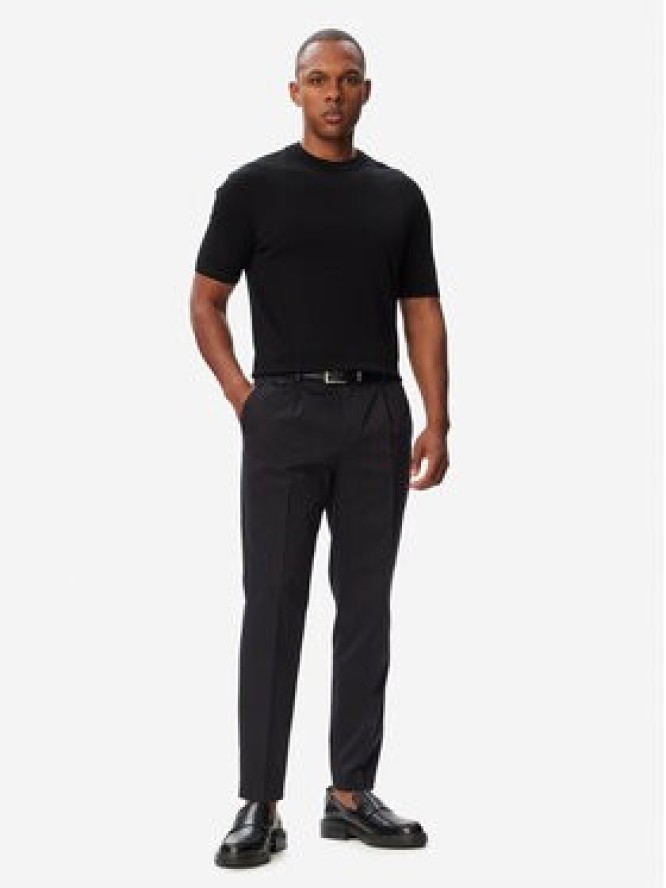 BOSS Spodnie materiałowe H-Perin 50567533 Granatowy Tapered Fit