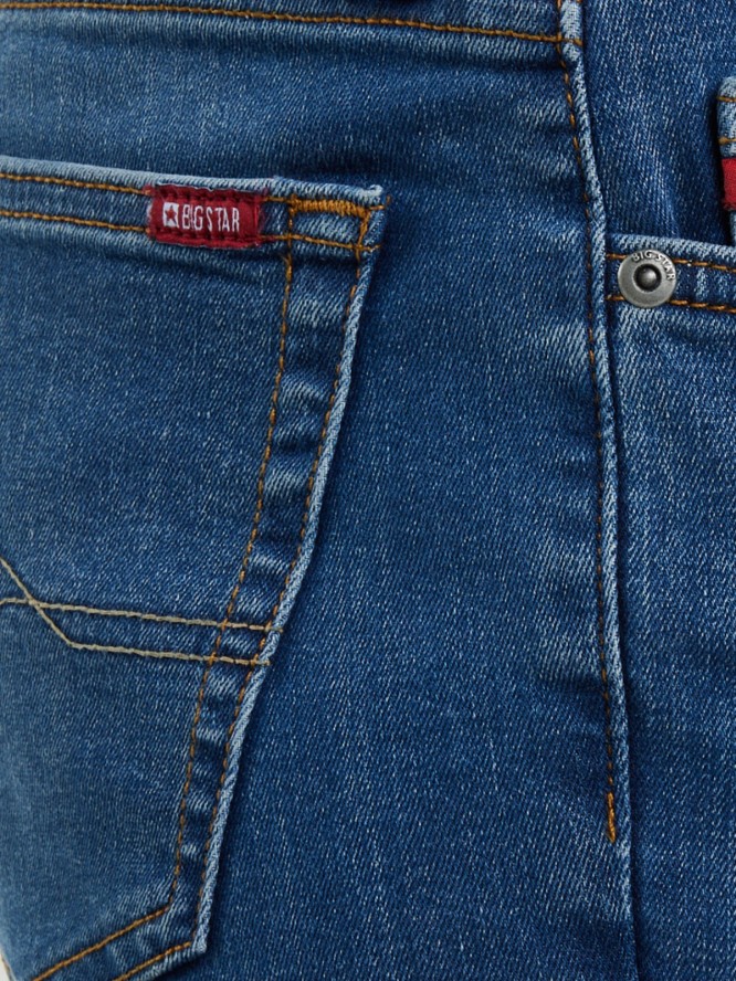 Jeansy męskie dopasowane niebieskie Tedd 356