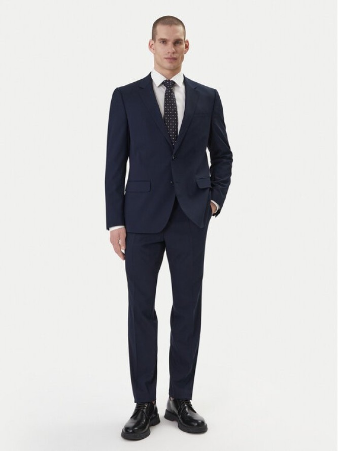 HUGO Garnitur Henry/Getlin232X 50557616 Granatowy Slim Fit