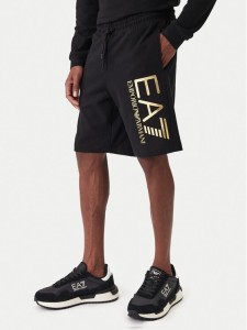 EA7 Emporio Armani Szorty sportowe 7M001414 AF22266 MC004 Czarny Regular Fit