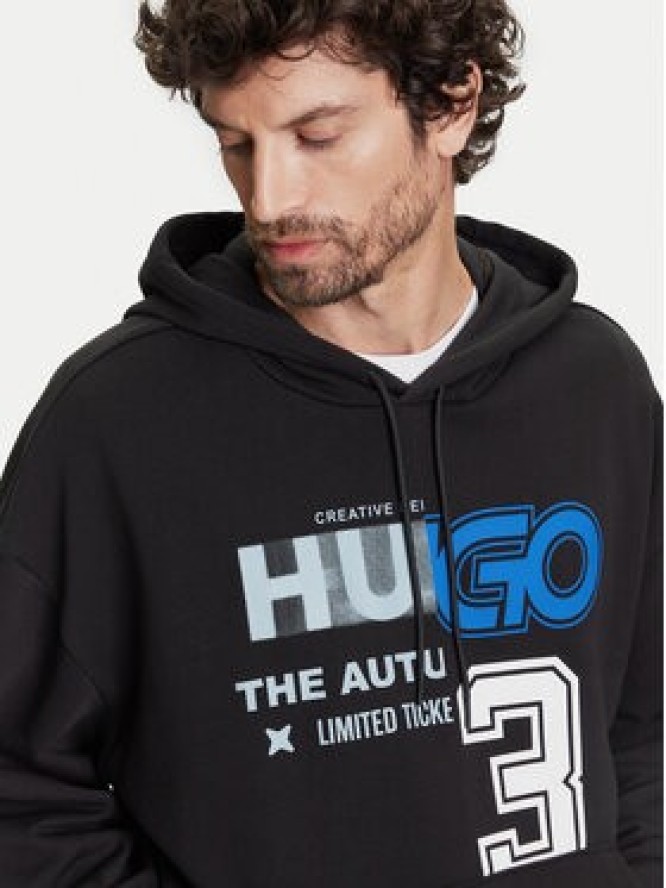 HUGO Bluza Nesidi 50544196 Czarny Loose Fit