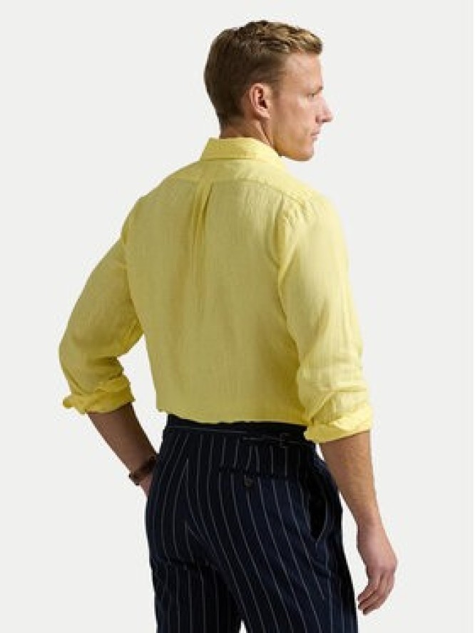 Polo Ralph Lauren Koszula 710968915011 Żółty Slim Fit