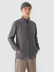 4F Polar ze stójką regular męski - szary XXL