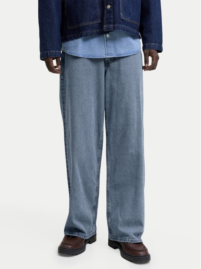 Jack & Jones Jeansy Dave Original 12290230 Niebieski Baggy Fit