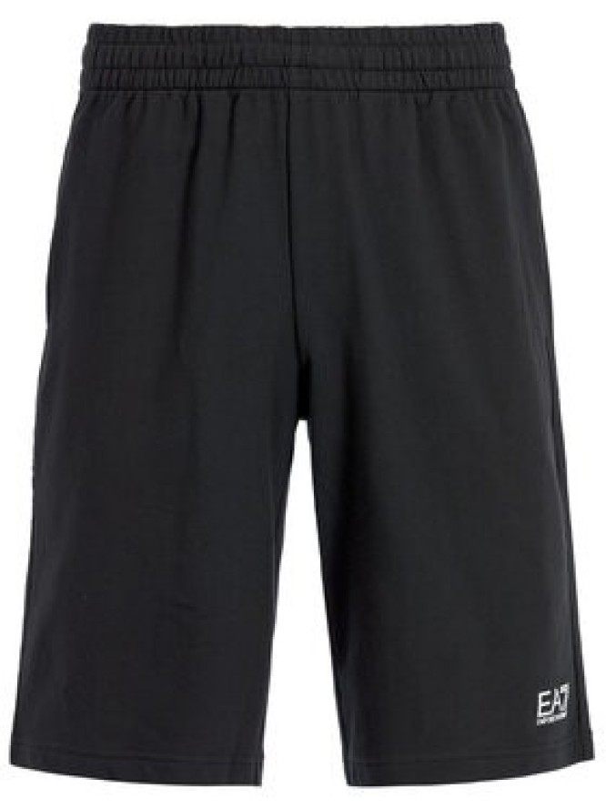 EA7 Emporio Armani Szorty sportowe 8NPS02 PJ05Z 1200 Czarny Regular Fit