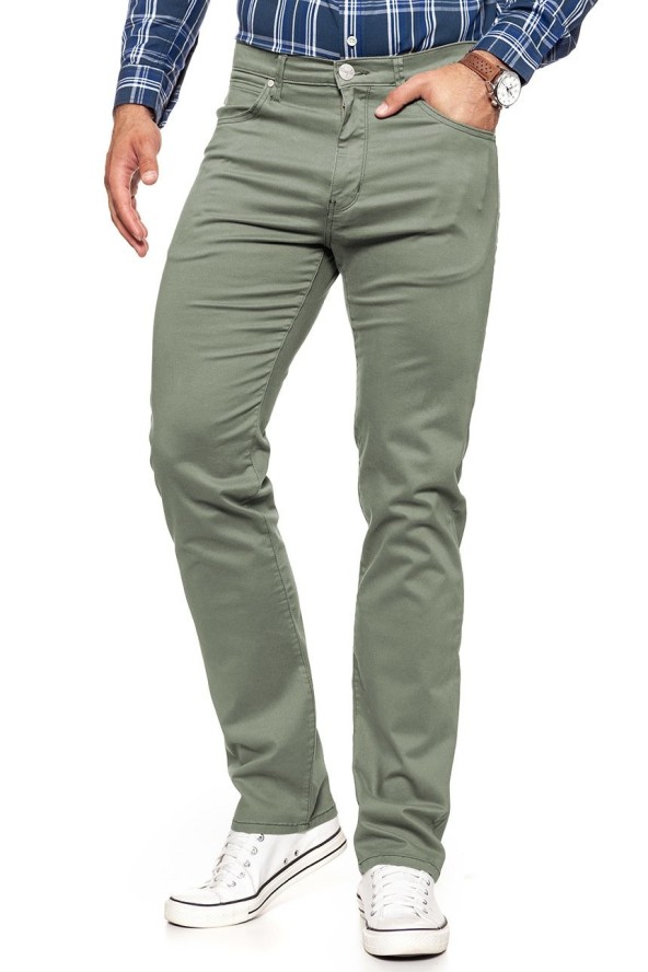 WRANGLER SPODNIE MĘSKIE ARIZONA DUSTY GREEN W12ORW457 112126447