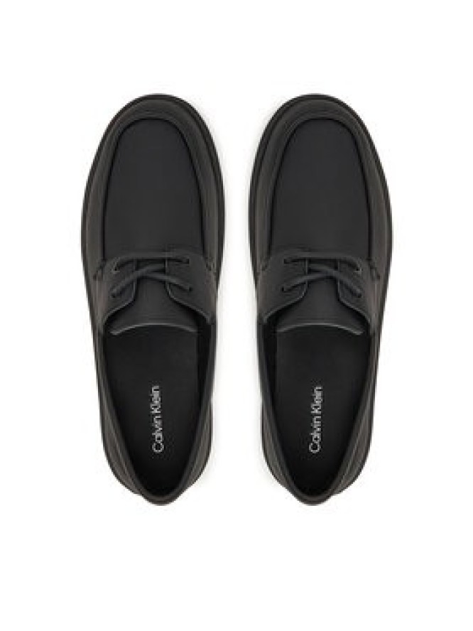Calvin Klein Półbuty Hybrid Clean Boat Shoe Lth HM0HM02233 Czarny