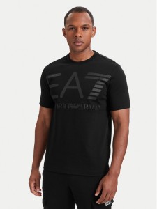 EA7 Emporio Armani T-Shirt 7M002200 AF27188 MC334 Czarny Regular Fit